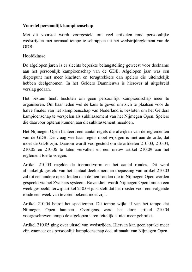 GDB Algemene Ledenvergadering 2015 - Bijlage 05 - Voorstel persoonlijk kampioenschap.pdf (pagina 1)